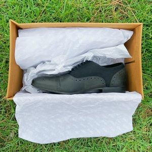 UK 5 ASOS BLACK VINTAGE ARIEL BROGUE SHOES